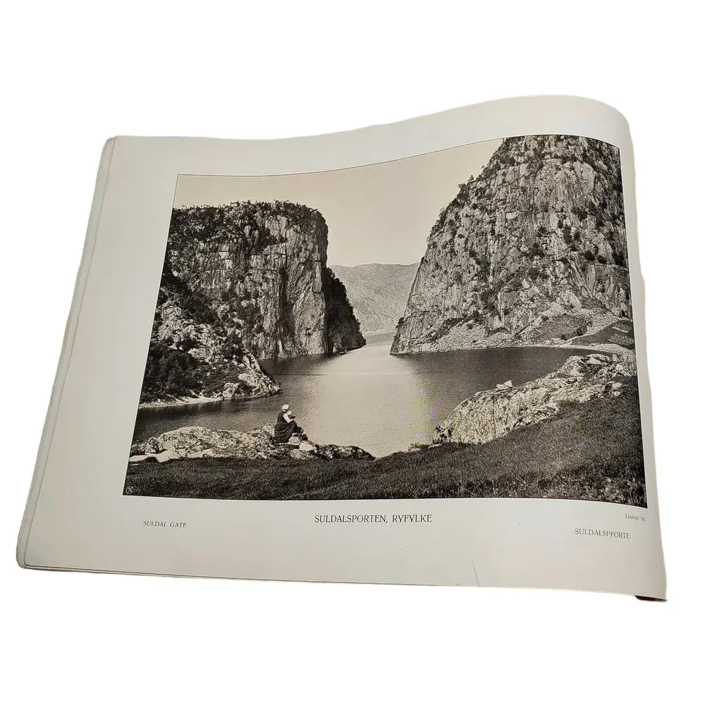 NORGE Norwegian Photos by Mittet & Co RARE 1913 Bookblock Tourist Photo Book